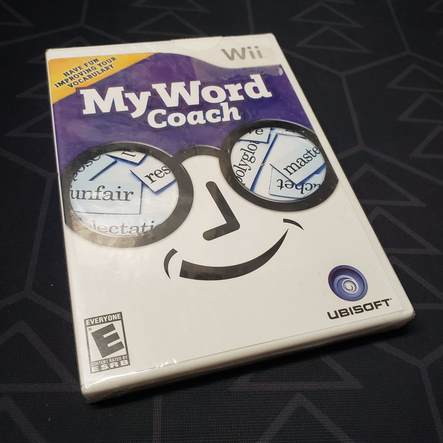 Image shows the front of the case for the video game My Word Coach for Nintendo Wii