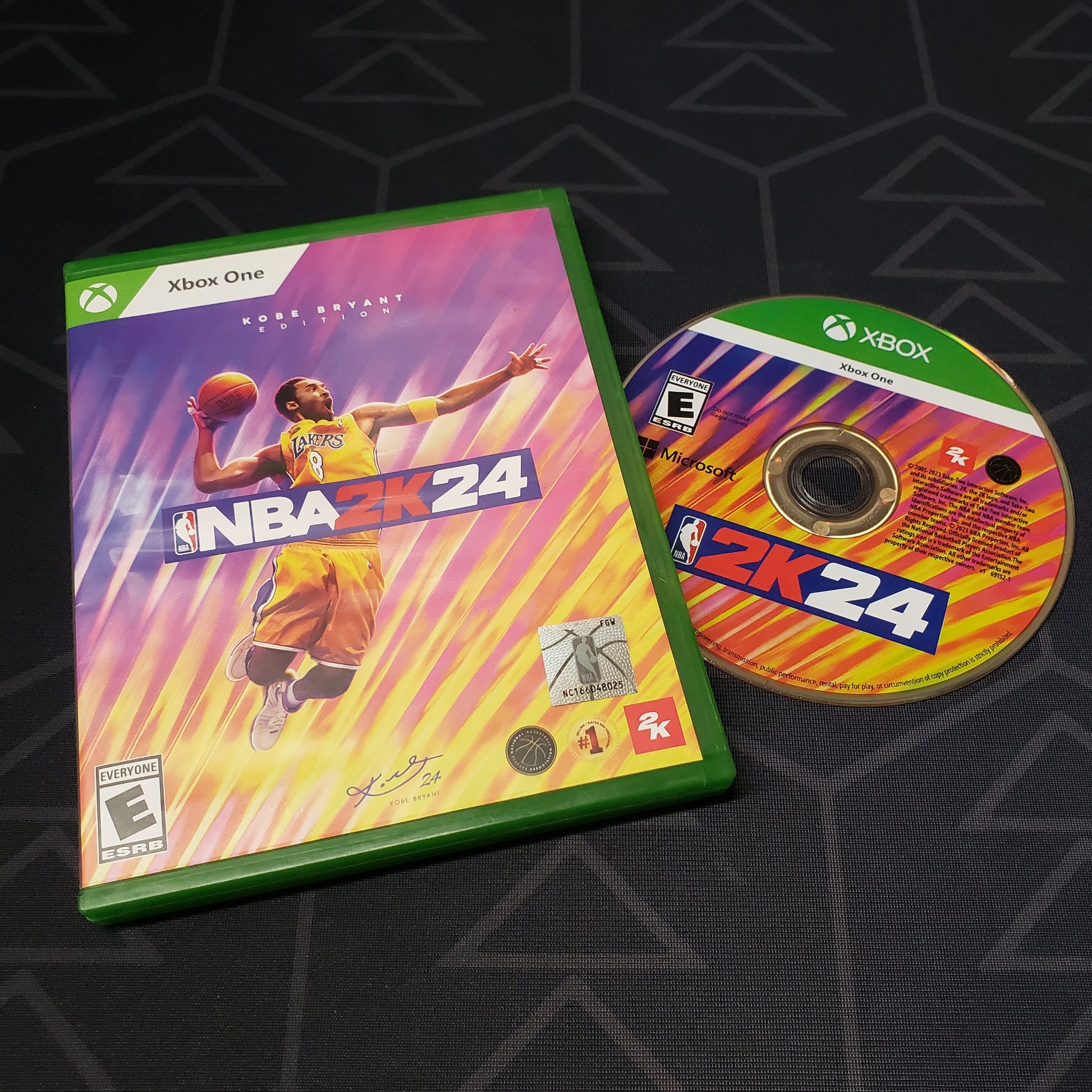 Image shows the case & disc for the video game NBA 2K24 for Xbox One