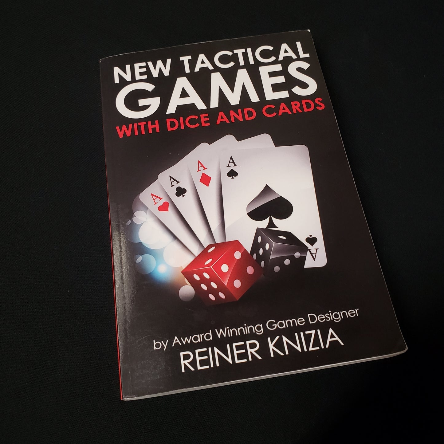 Image shows the front cover of the New Tactical Games with Dice and Cards gaming book