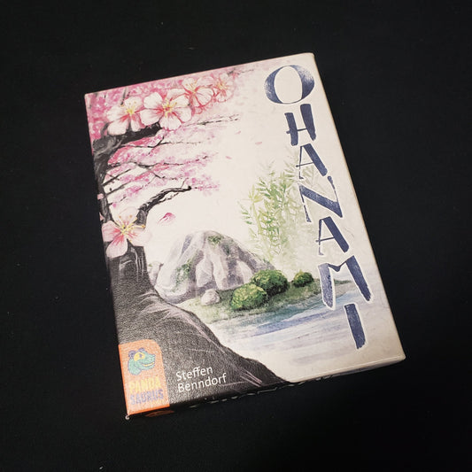 Image shows the front cover of the box of the Ohanami card game