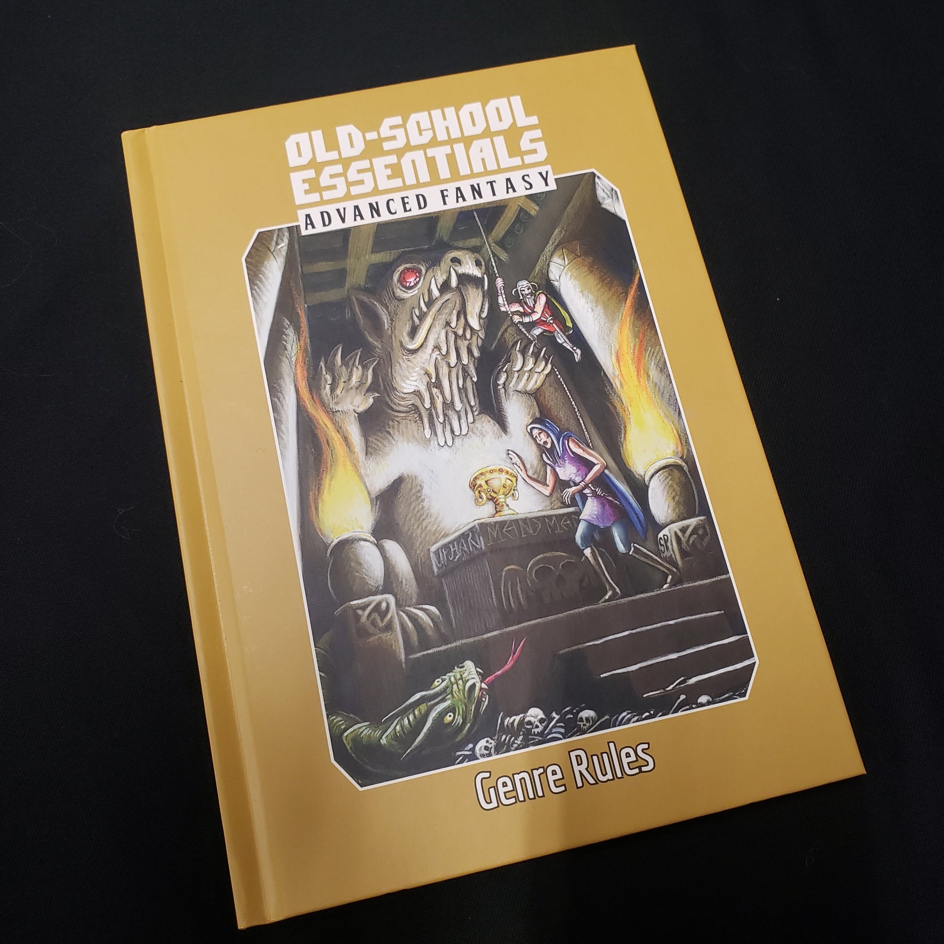 Image shows the front cover of the Genre Rules book for the Old-School Essentials roleplaying game