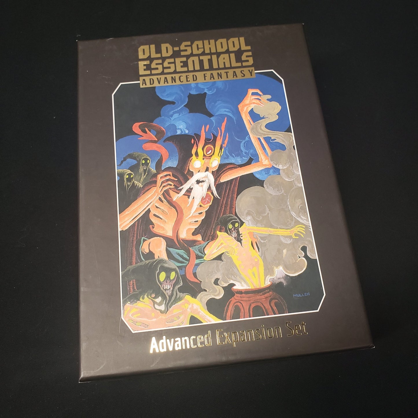 Image shows the front cover of the Advanced Fantasy Expansion Set for the roleplaying game Old-School Essentials
