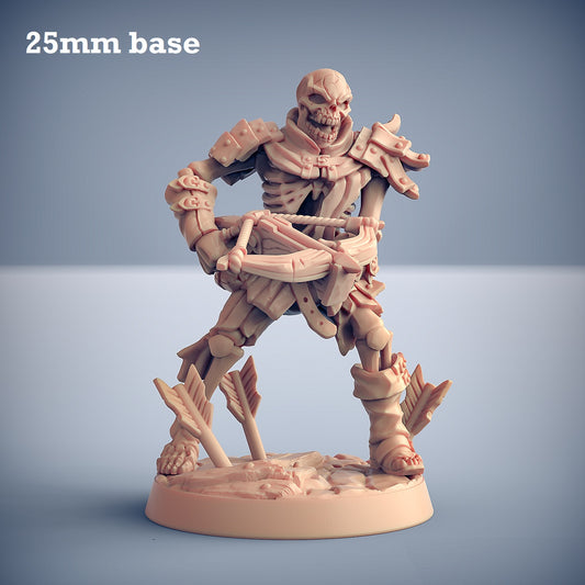 Image shows a 3D render or a skeleton warrior gaming miniature