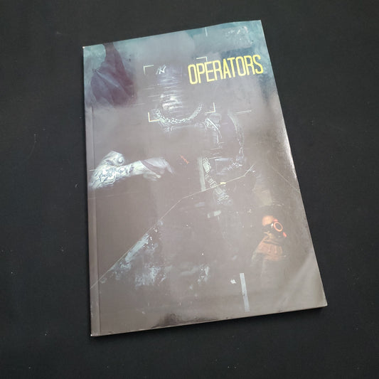 Image shows the front cover of the Operators roleplaying game book