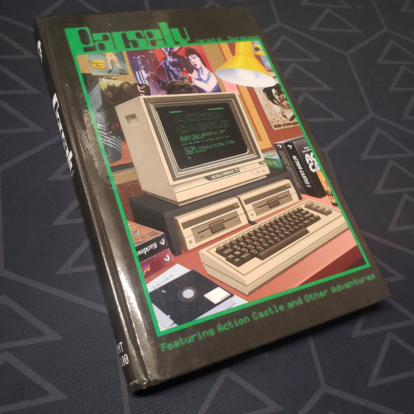 Image shows the front cover of the Parsely roleplaying game book