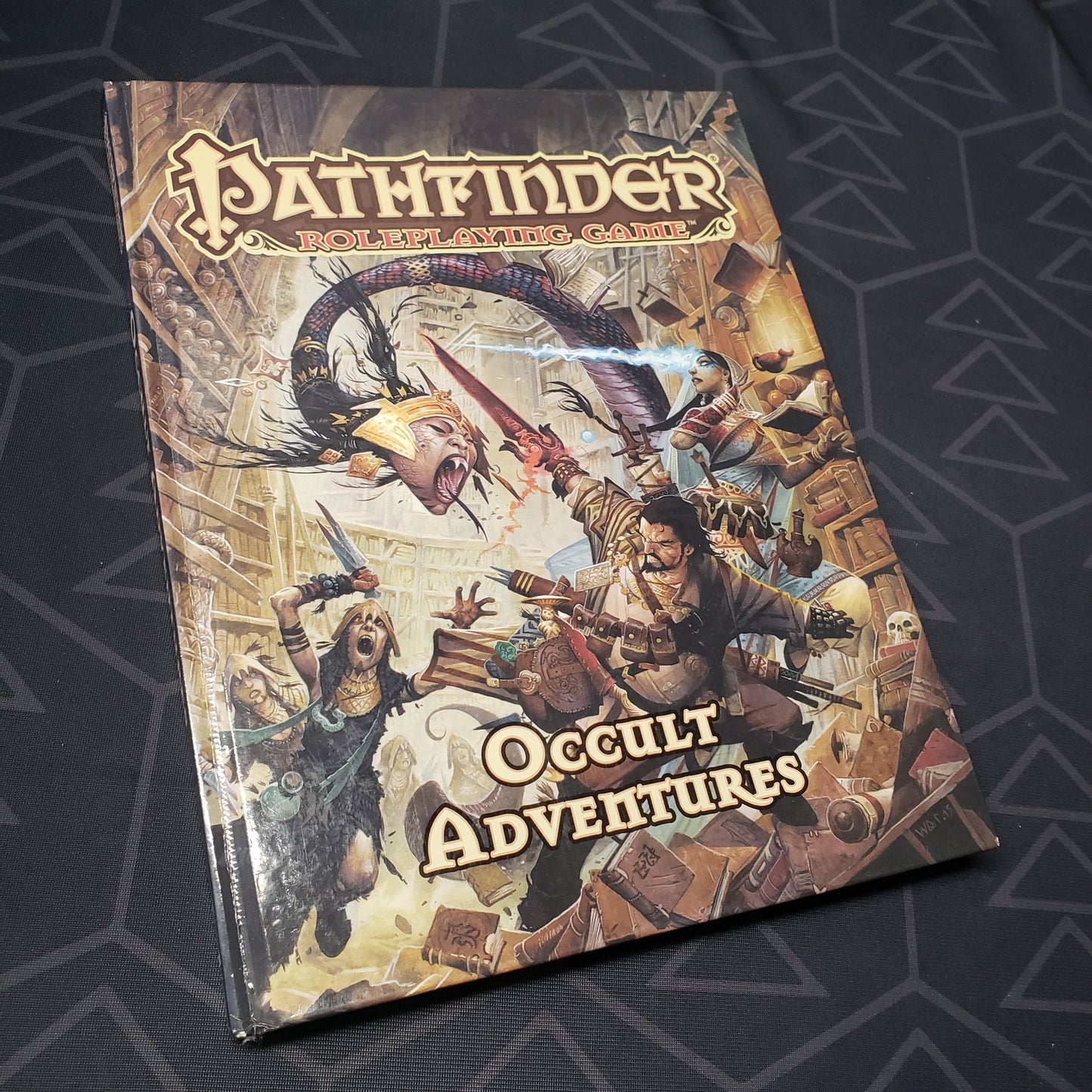 Image shows the front cover of the Occult Adventures book for the roleplaying game Pathfinder 1E
