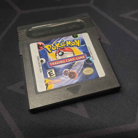 Image shows the front of the cartridge for the video game Pokemon Trading Card Game for Nintendo Game Boy Color