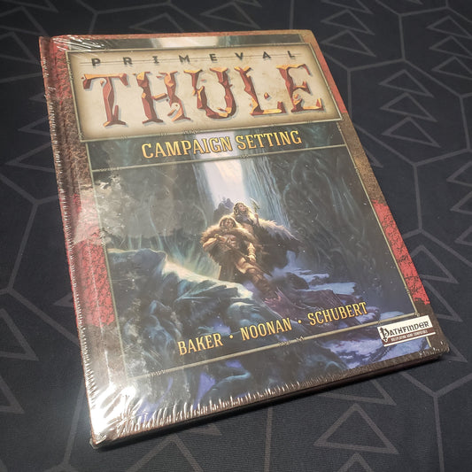 Image shows the front cover of the Primeval Thule (Pathfinder Edition) roleplaying game book
