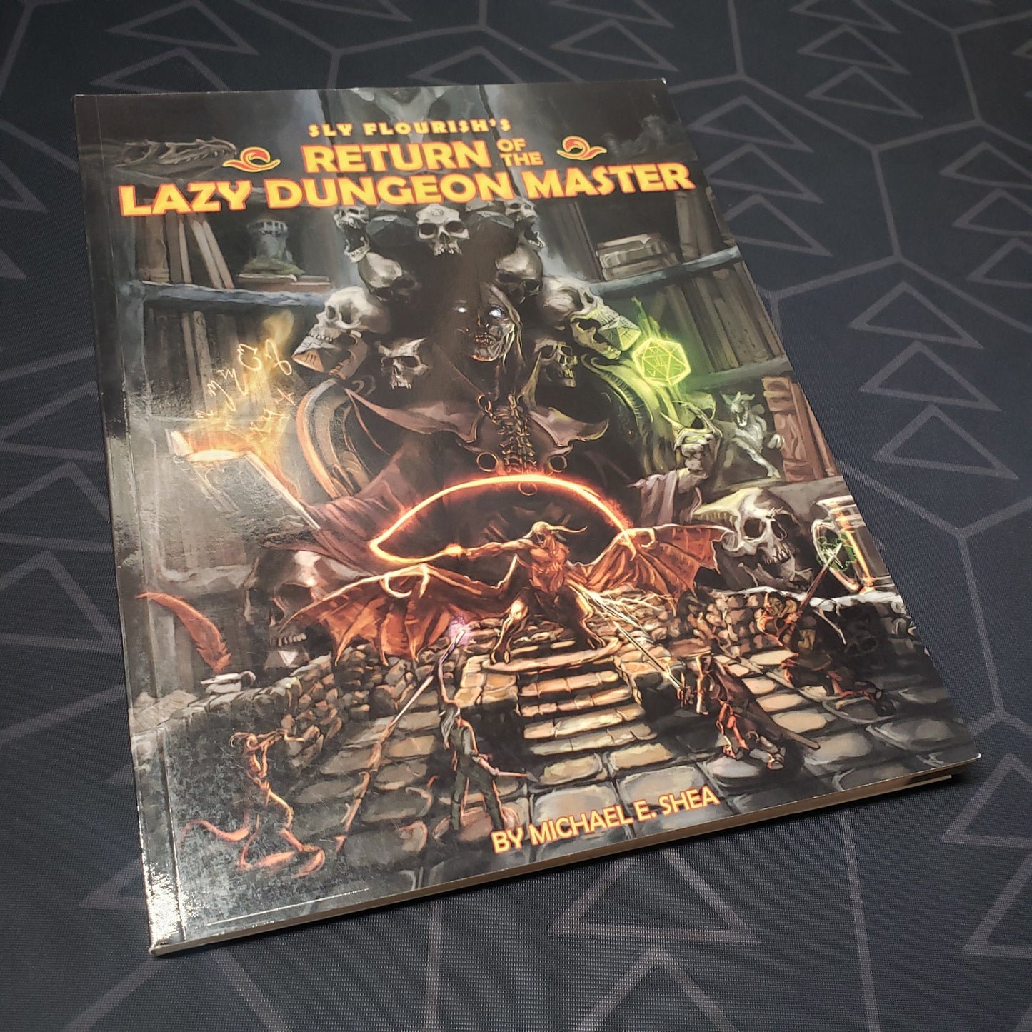 Image shows the front cover of the Return of the Lazy Dungeon Master roleplaying game book