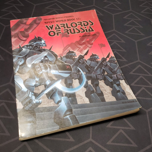 Image shows the front cover of the World Book 17: Warlords of Russia book for the roleplaying game Rifts