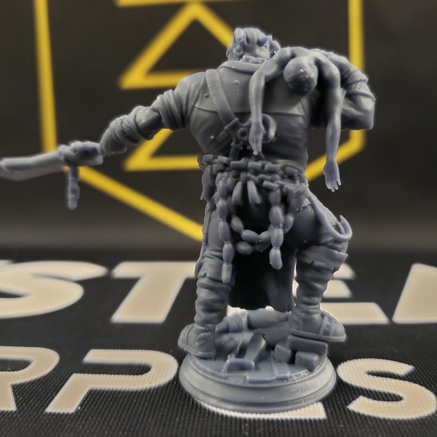 Gunthrak Destraz, Half-Orc Vampiric Chef (Male Vampire Orc Barbarian)