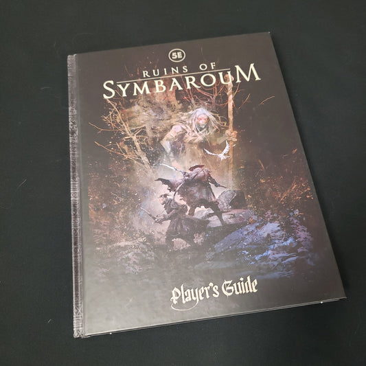 Image shows the front cover of the Player's Guide book for the Ruins of Symbaroum roleplaying game