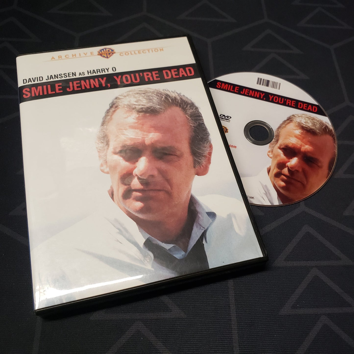 Image shows the case & disc for the movie Smile Jenny, You're Dead on DVD