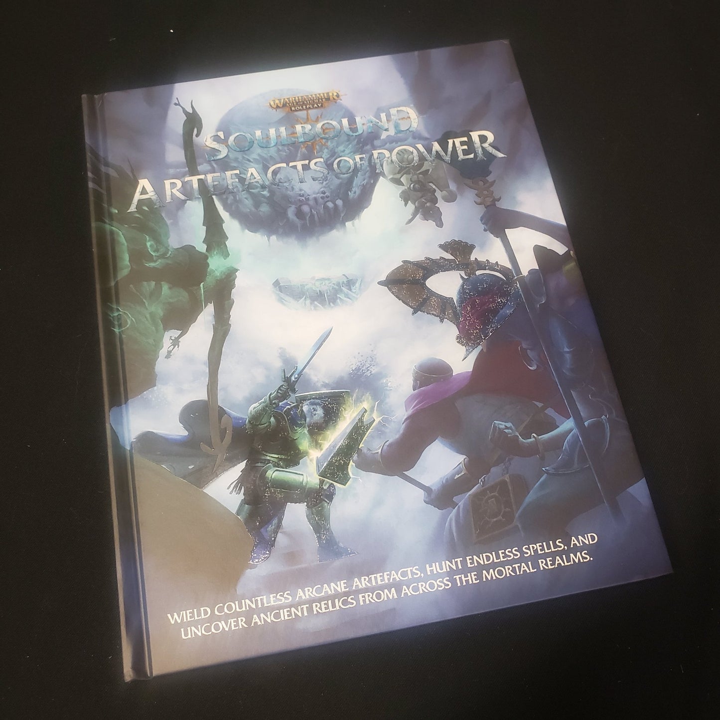 Image shows the front cover of the Artefacts of Power book for the roleplaying game Soulbound