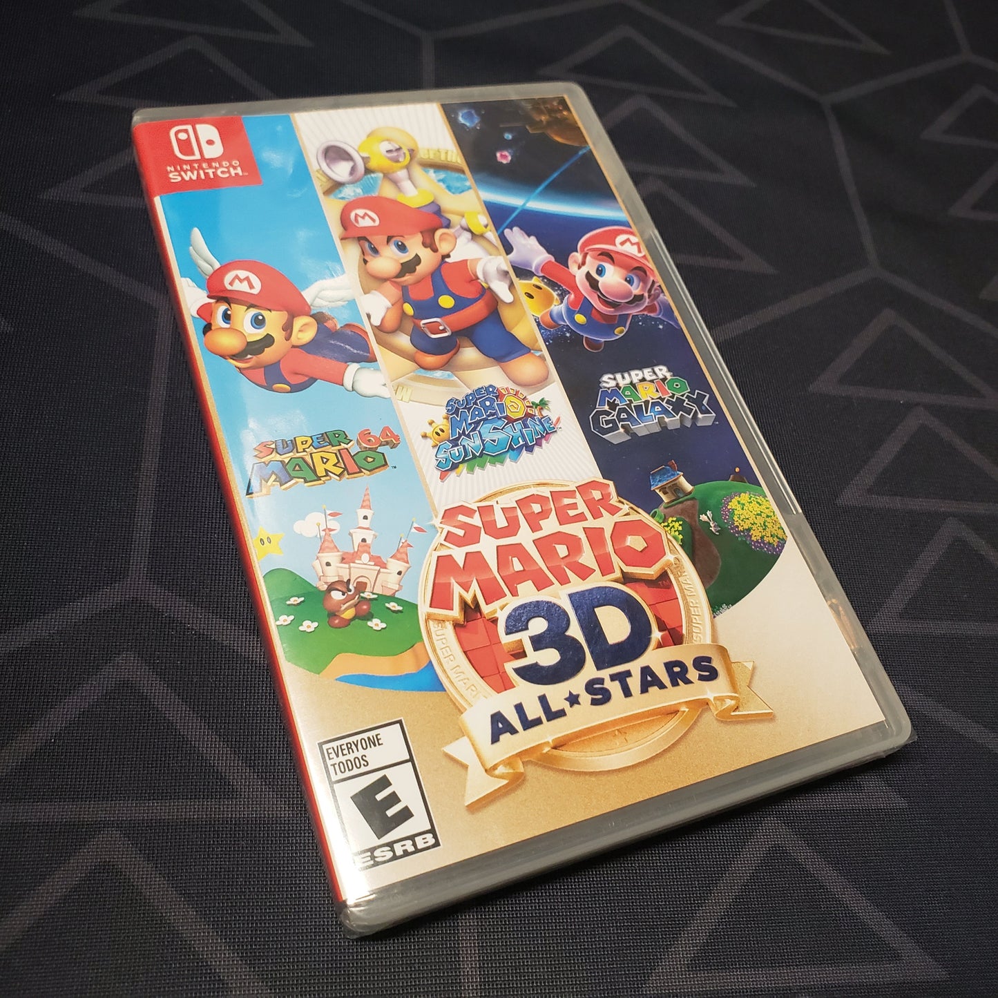 Image shows the front of the case for the video game Super Mario 3D All-Stars for Nintendo Switch