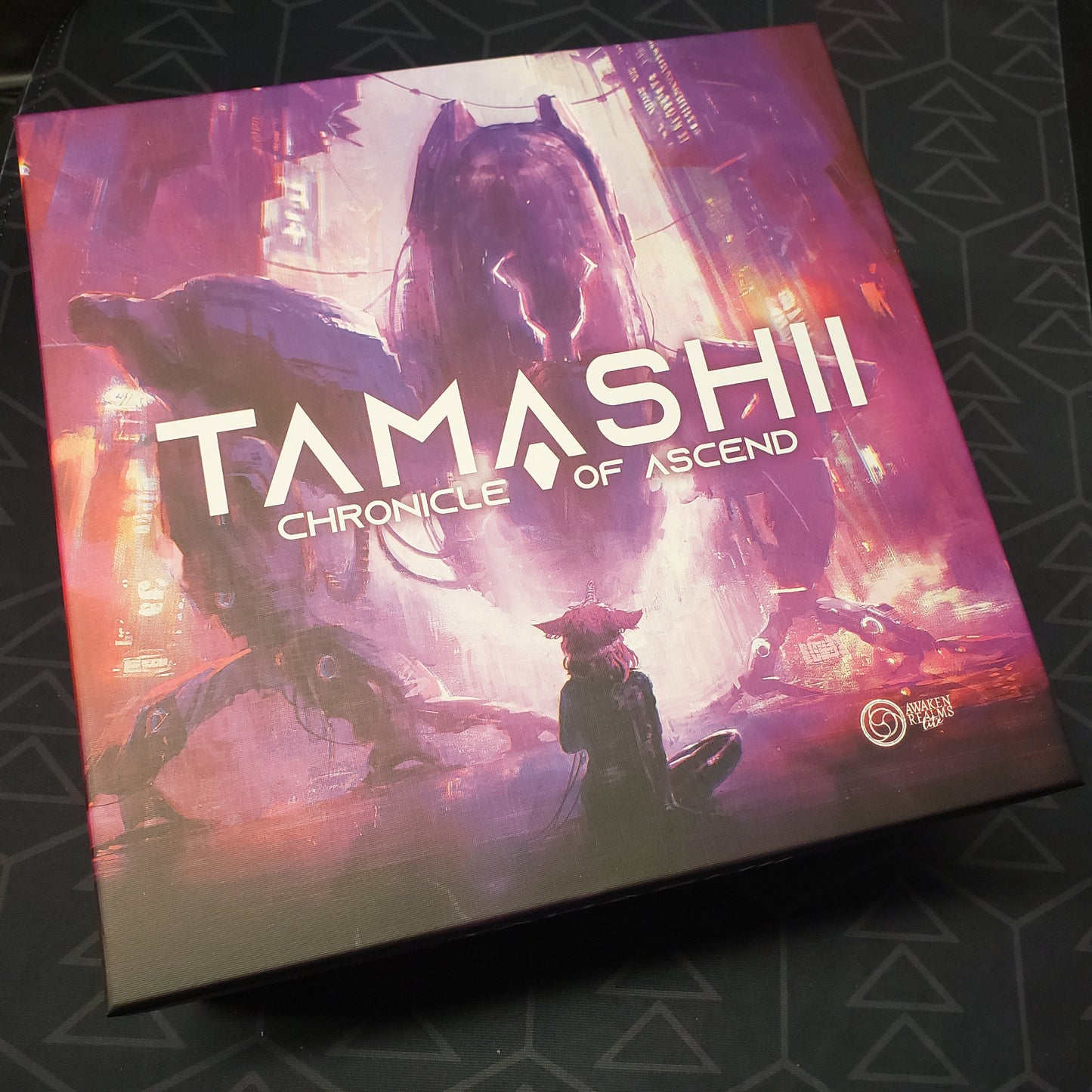 Image shows the front cover of the box for the Tamashii: Chronicle of Ascend board game