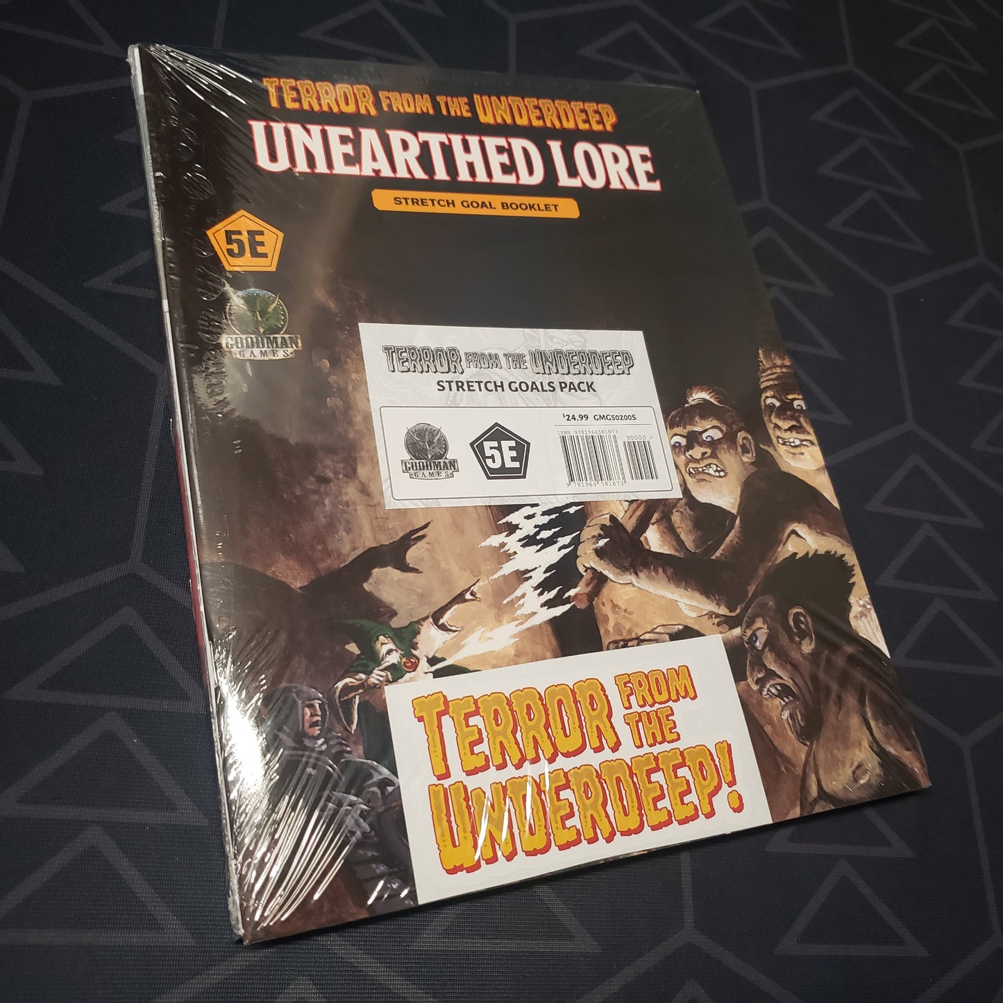 Image shows the front cover of the Terror from the Underdeep 5E: Stretch Goals roleplaying game pack