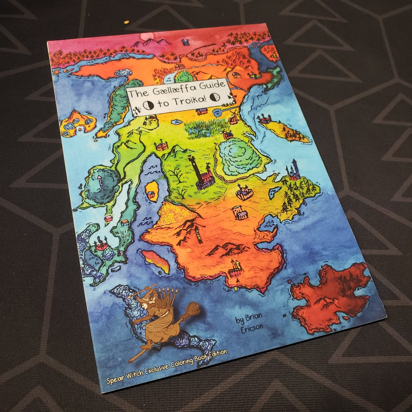 Image shows the front cover of the The Gællæffa Guide to Troika! roleplaying game book
