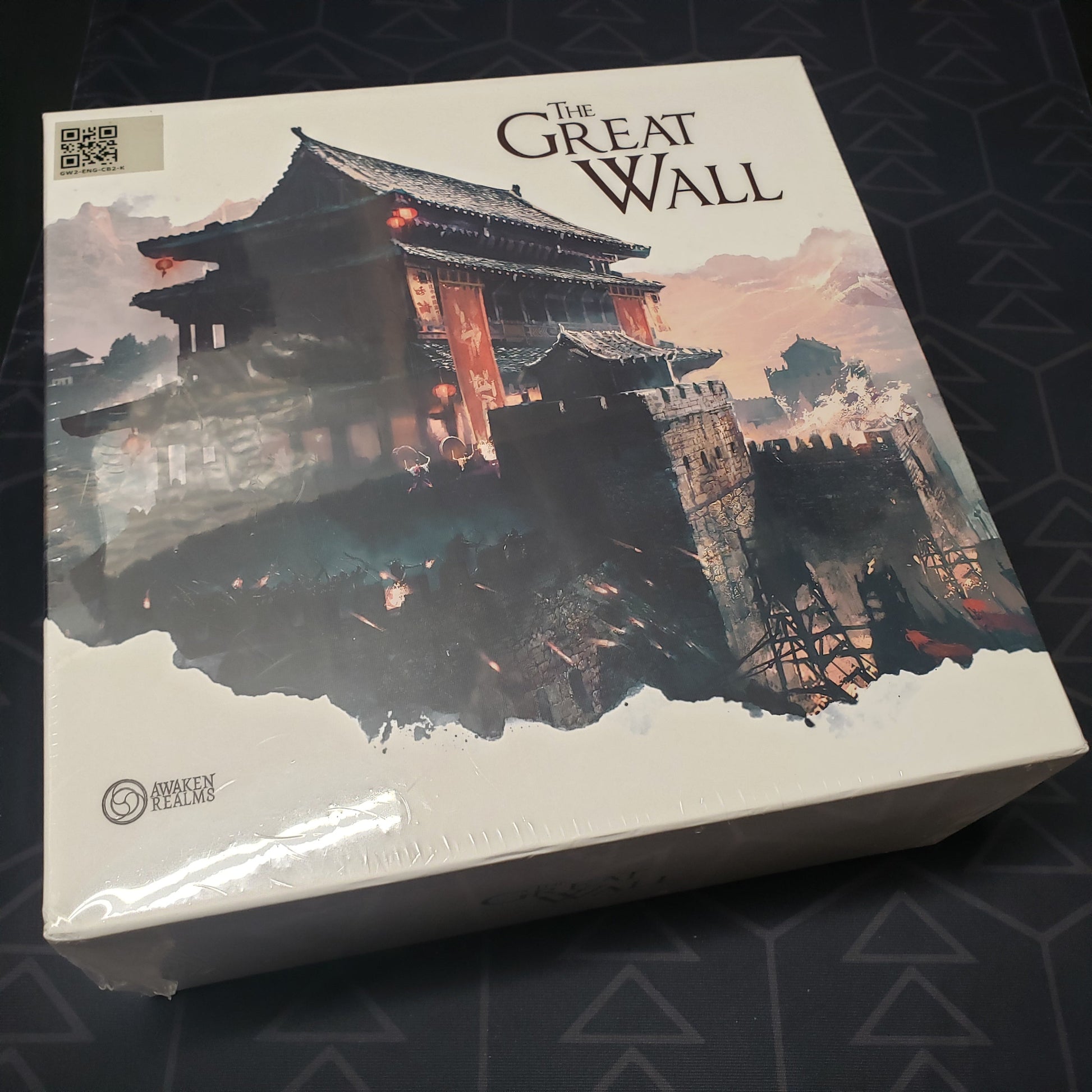 Image shows the front cover of the box for the Great Wall board game