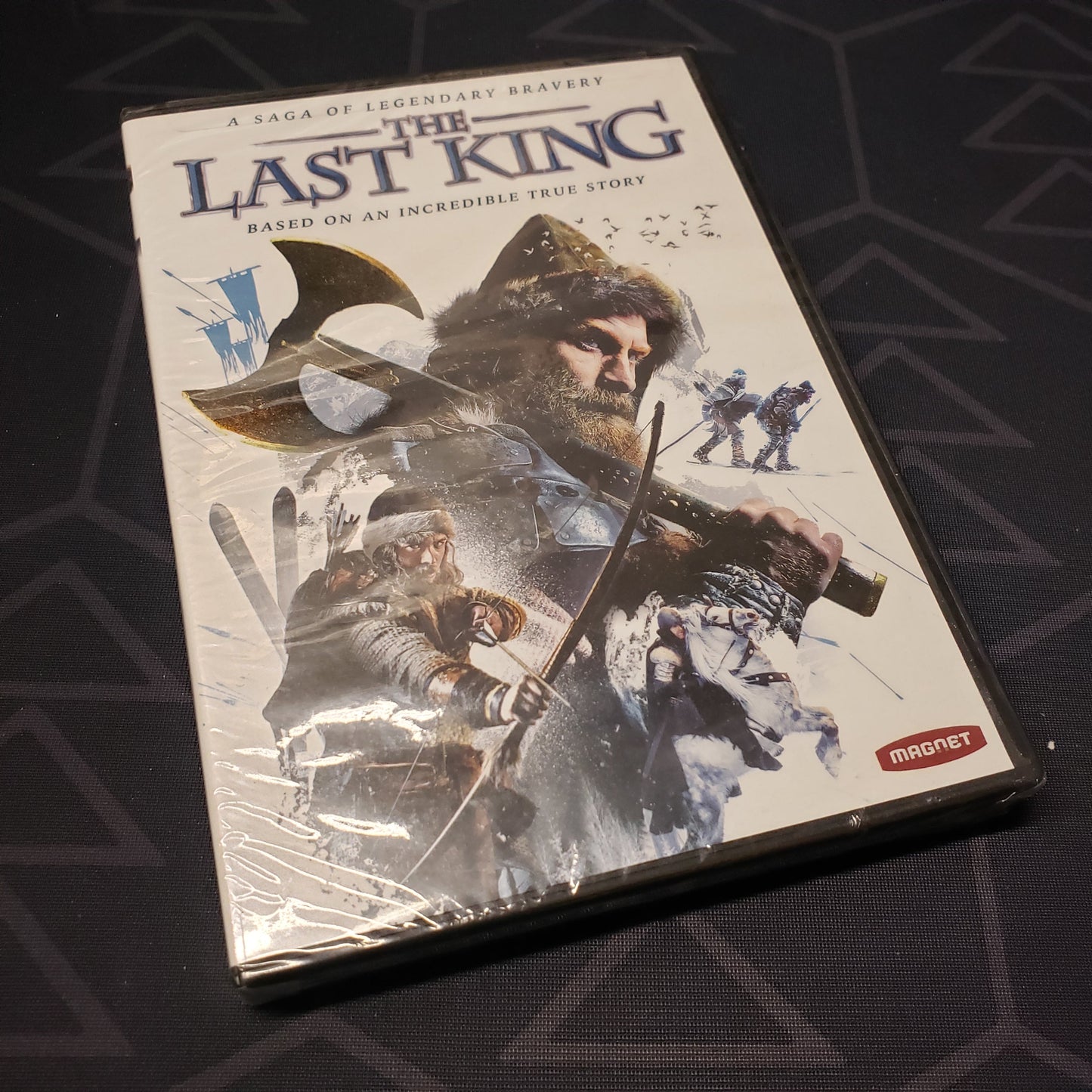 Image shows the front of the case for the movie The Last King on DVD