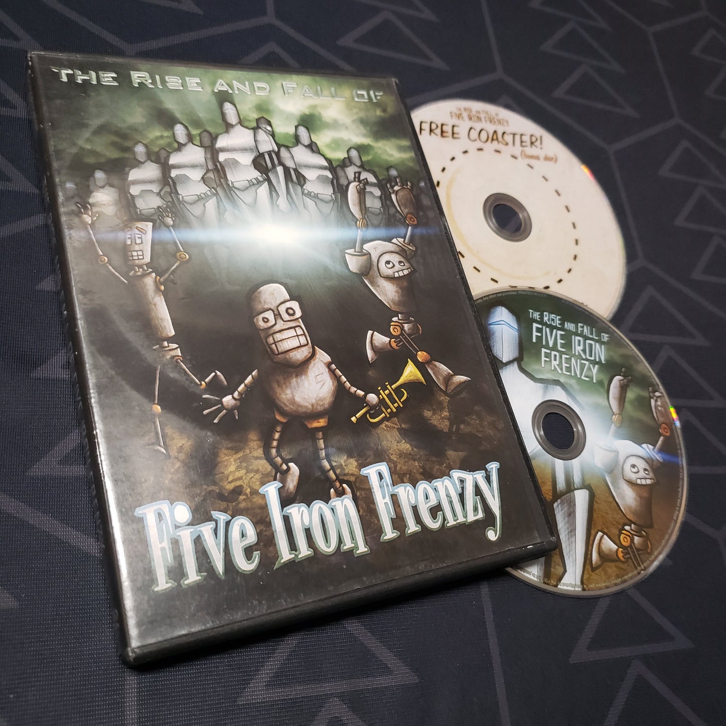 Image shows the case & two discs for the movie The Rise and Fall of Five Iron Frenzy on DVD