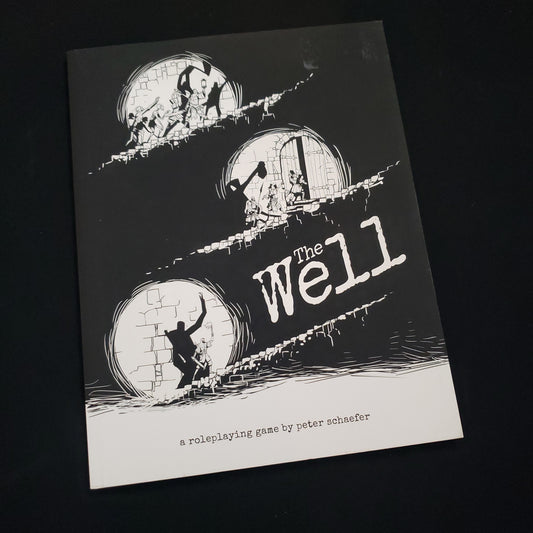 Image shows the front cover of the Well roleplaying game book