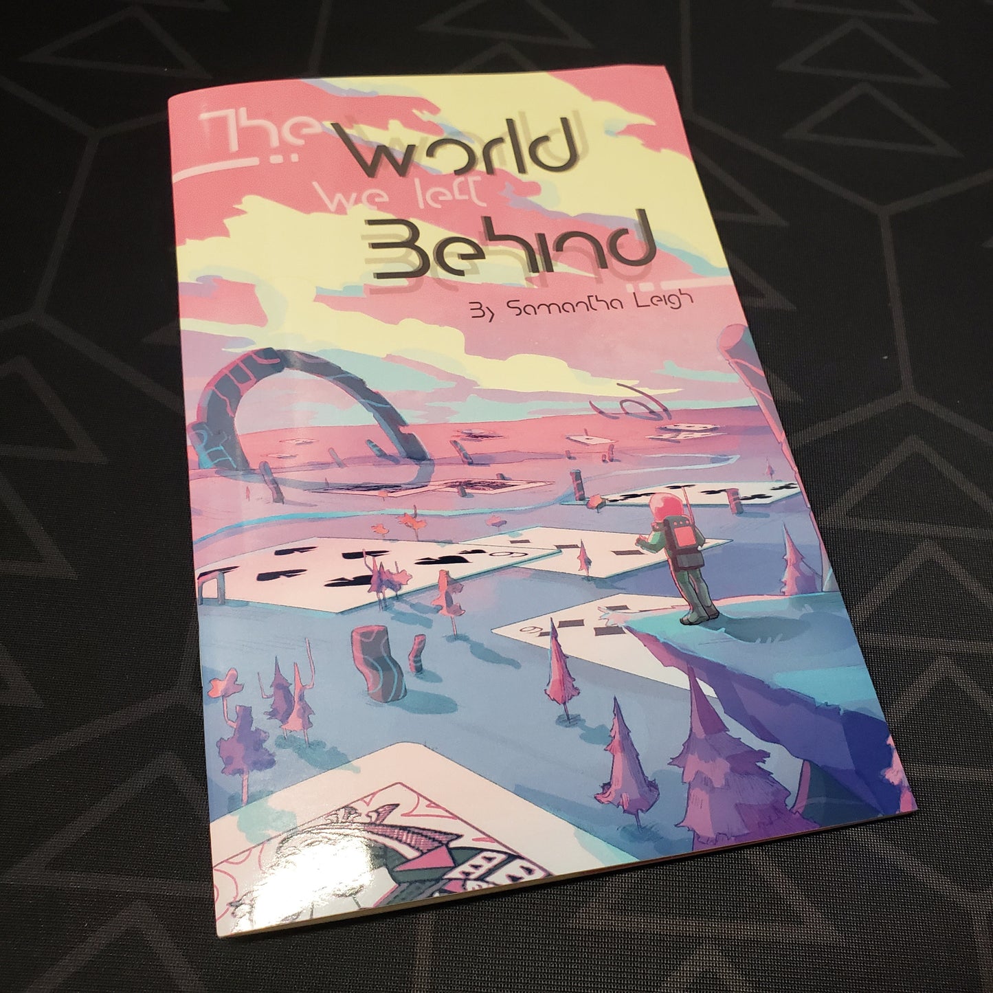 Image shows the front cover of the World We Left Behind roleplaying game book