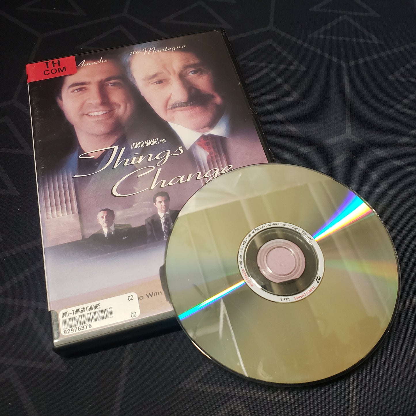 Image shows the case & disc for the movie Things Change on DVD