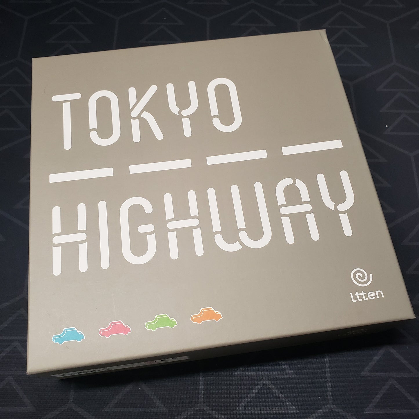 Image shows the front cover of the box for the Tokyo Highway board game