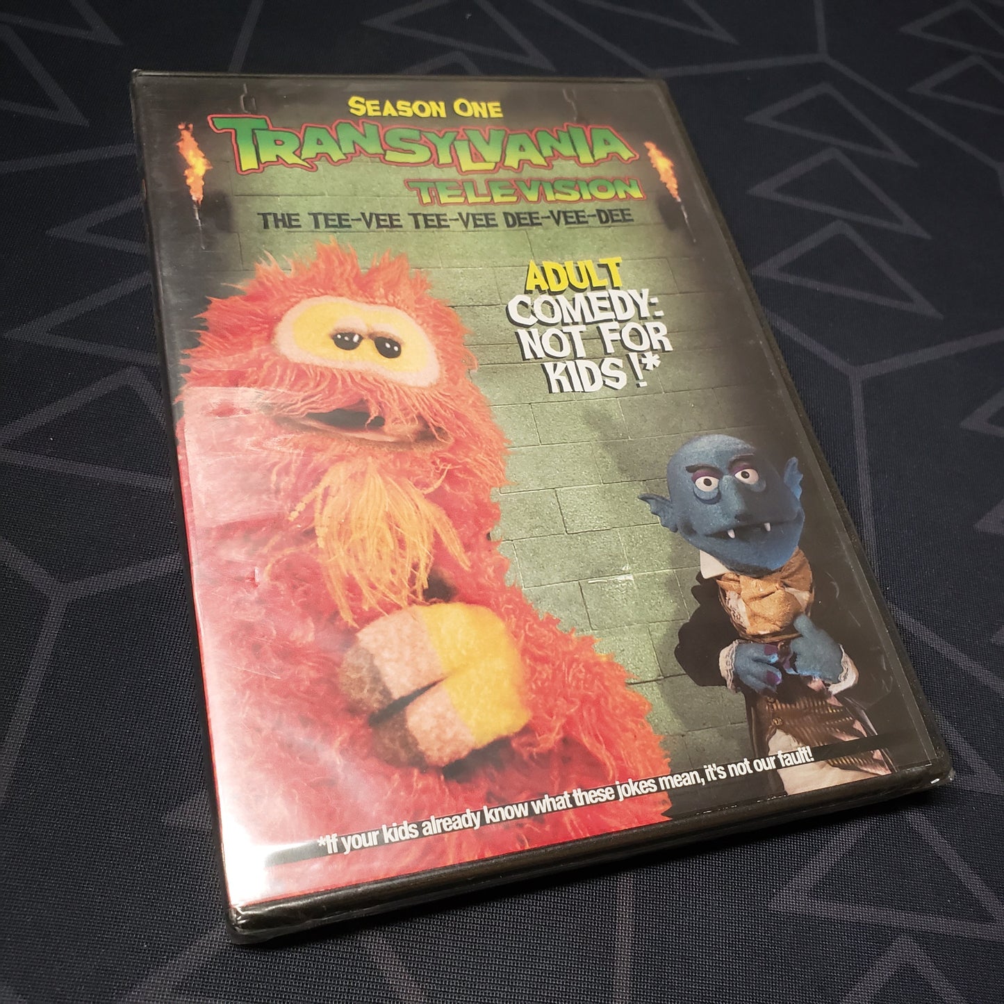 Image shows the front of the case for the first season of Transylvania Television on DVD
