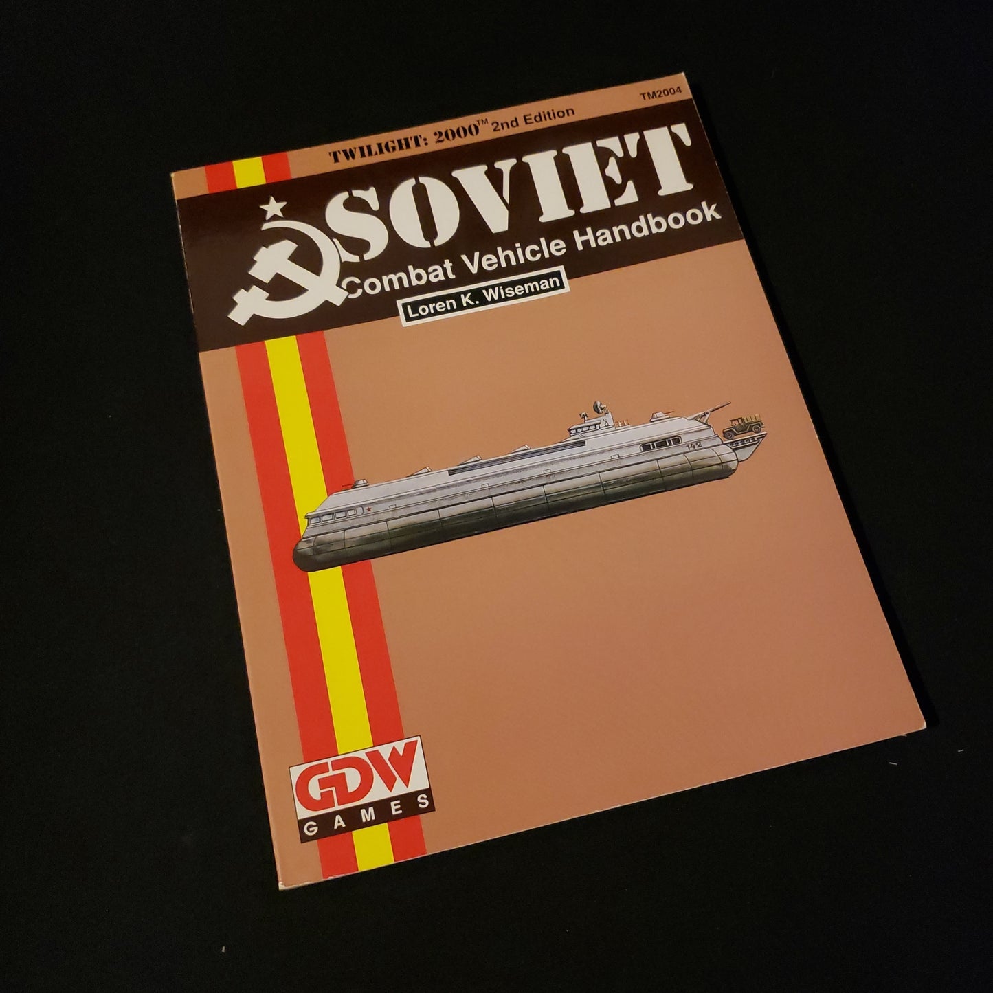 Image shows the front cover of the Soviet Combat Vehicle Handbook for the Twilight: 2000 roleplaying game