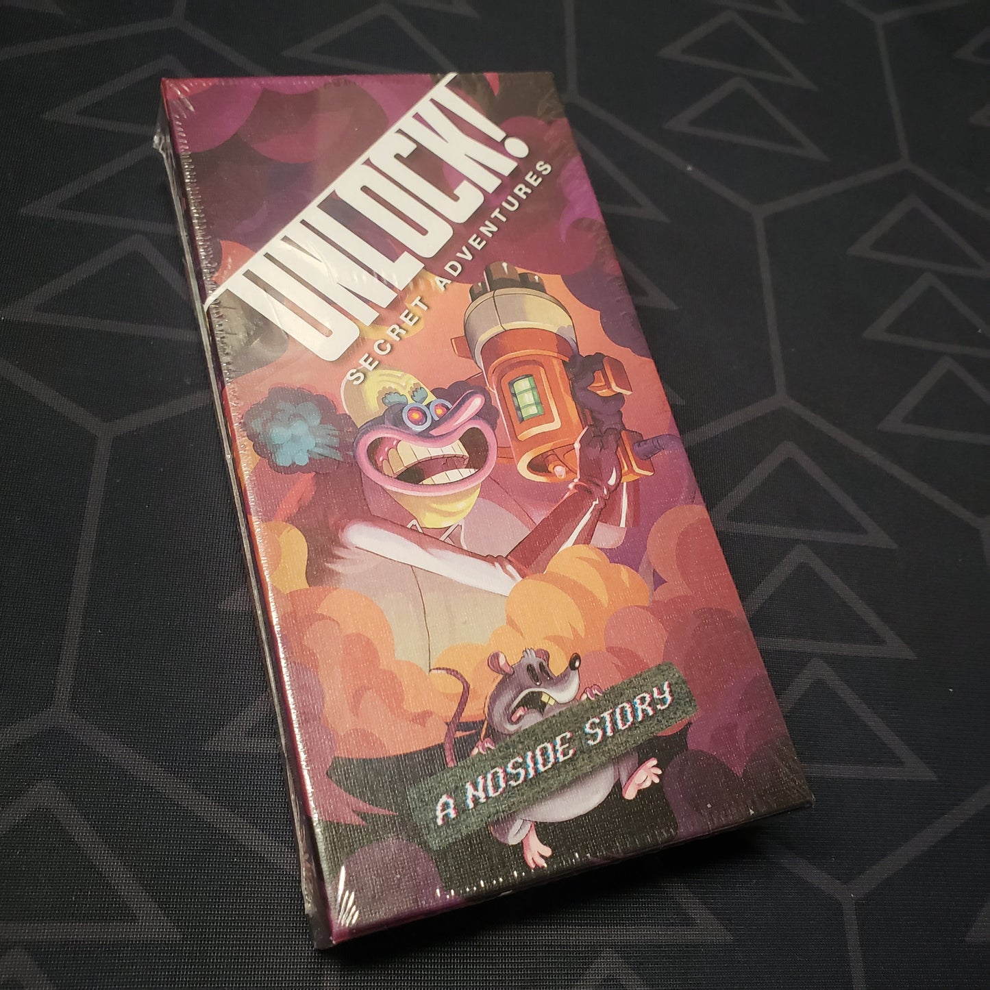 Image shows the front cover of the box for the Unlock!: A Noside Story card game