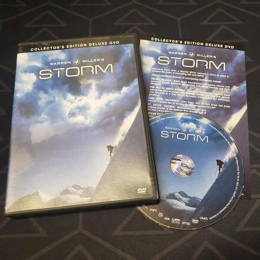 Image shows the case, insert & disc for Warren Miller's Storm on DVD
