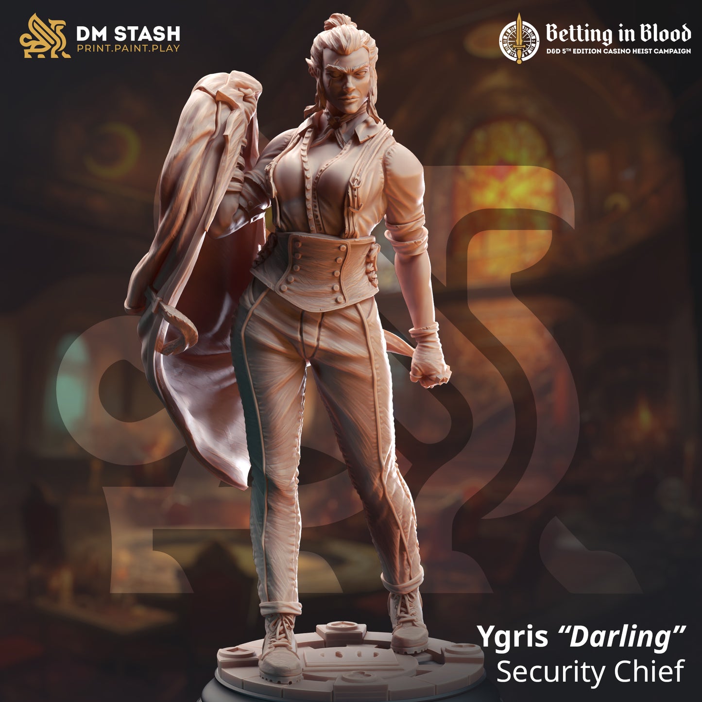 Image shows a 3D render of a goliath brawler gaming miniature