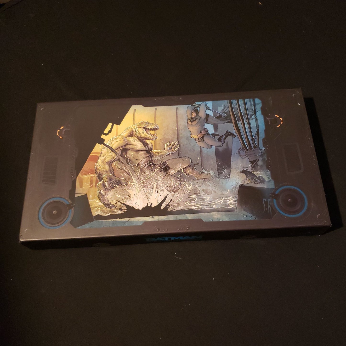 Image shows the front of the box for the Versus Mode expansion for the Batman: Gotham City Chronicles board game