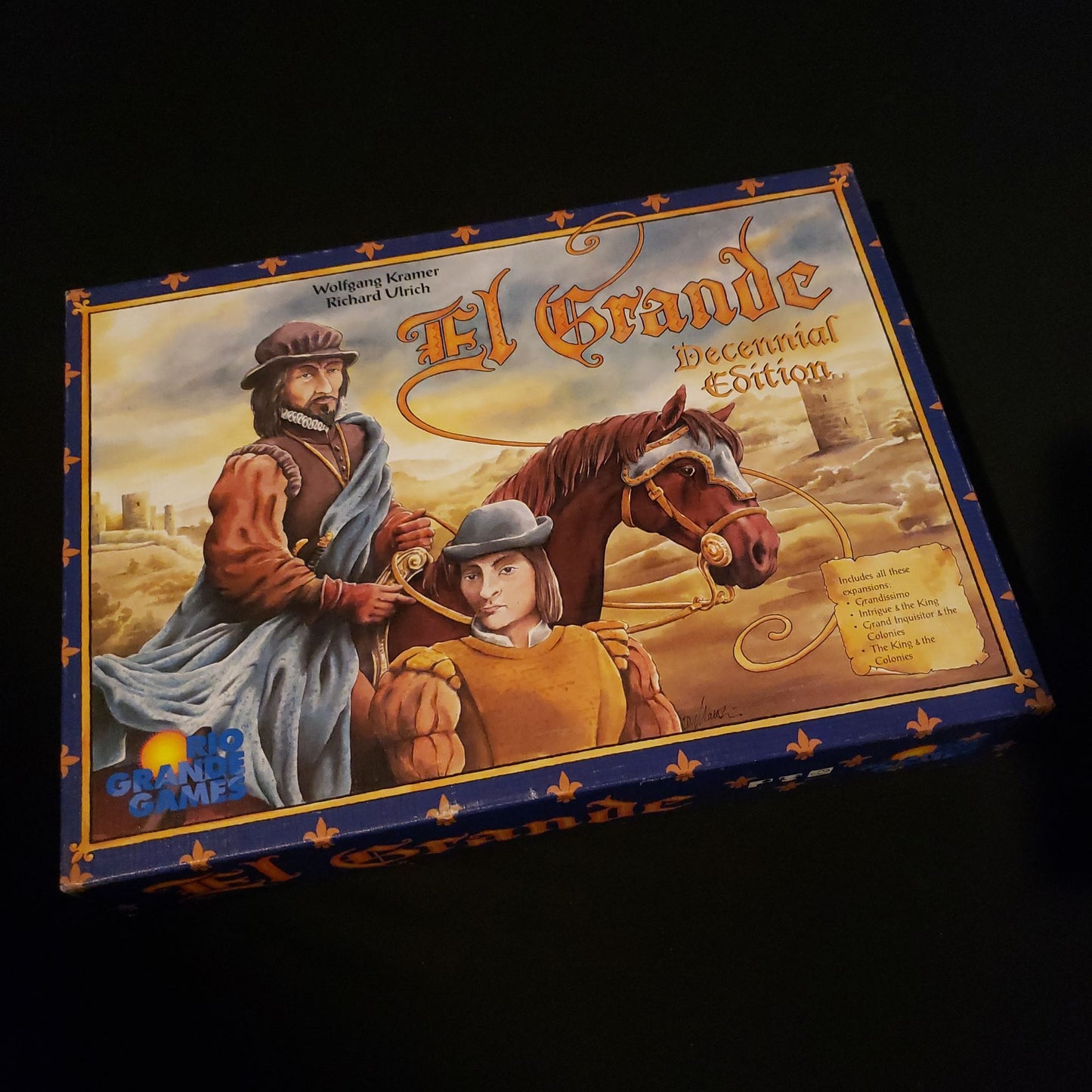 El Grande Decennial Edition board game - front cover of box