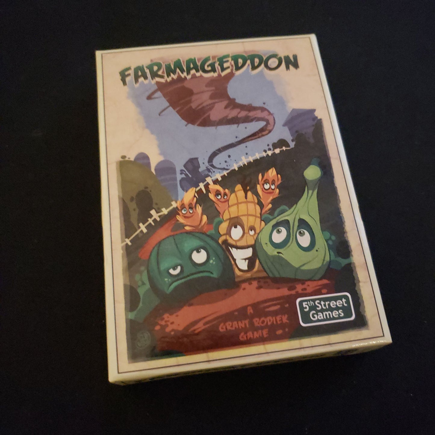 Farmageddon card game - front cover of box