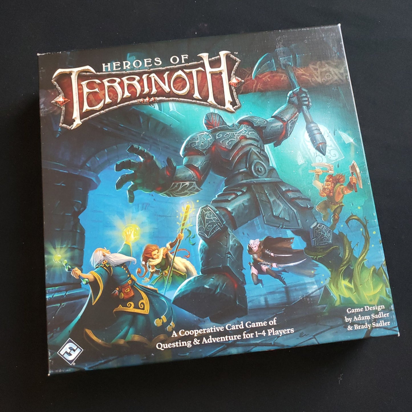 Heroes of Terrinoth card game - front cover of box