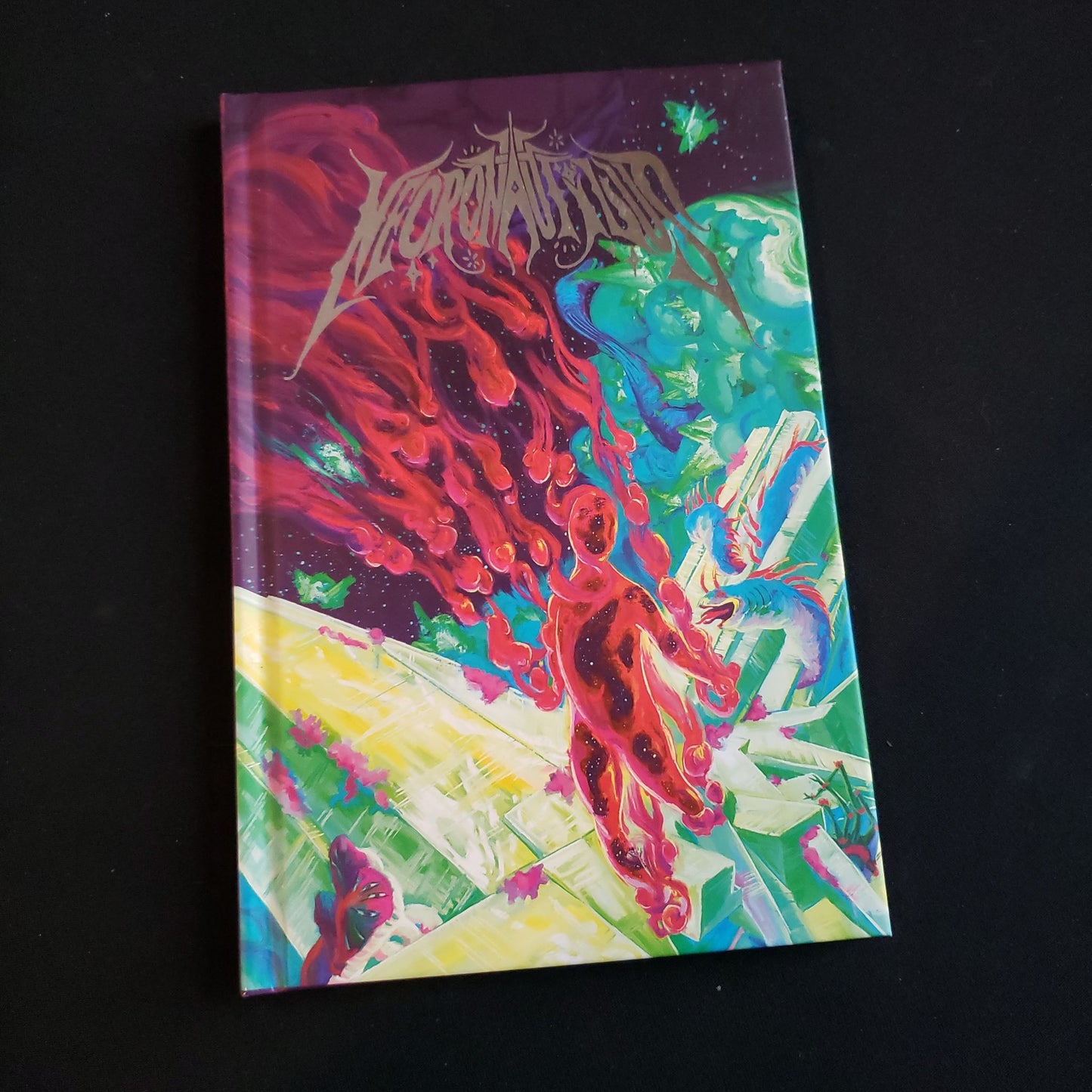 Image shows the front cover of the Necronautilus roleplaying game book