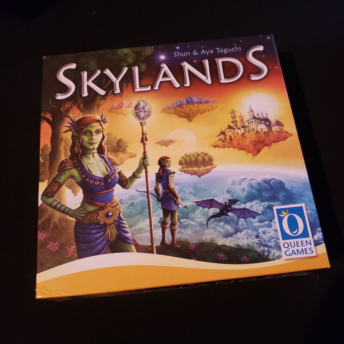 Skylands board game - front cover of box