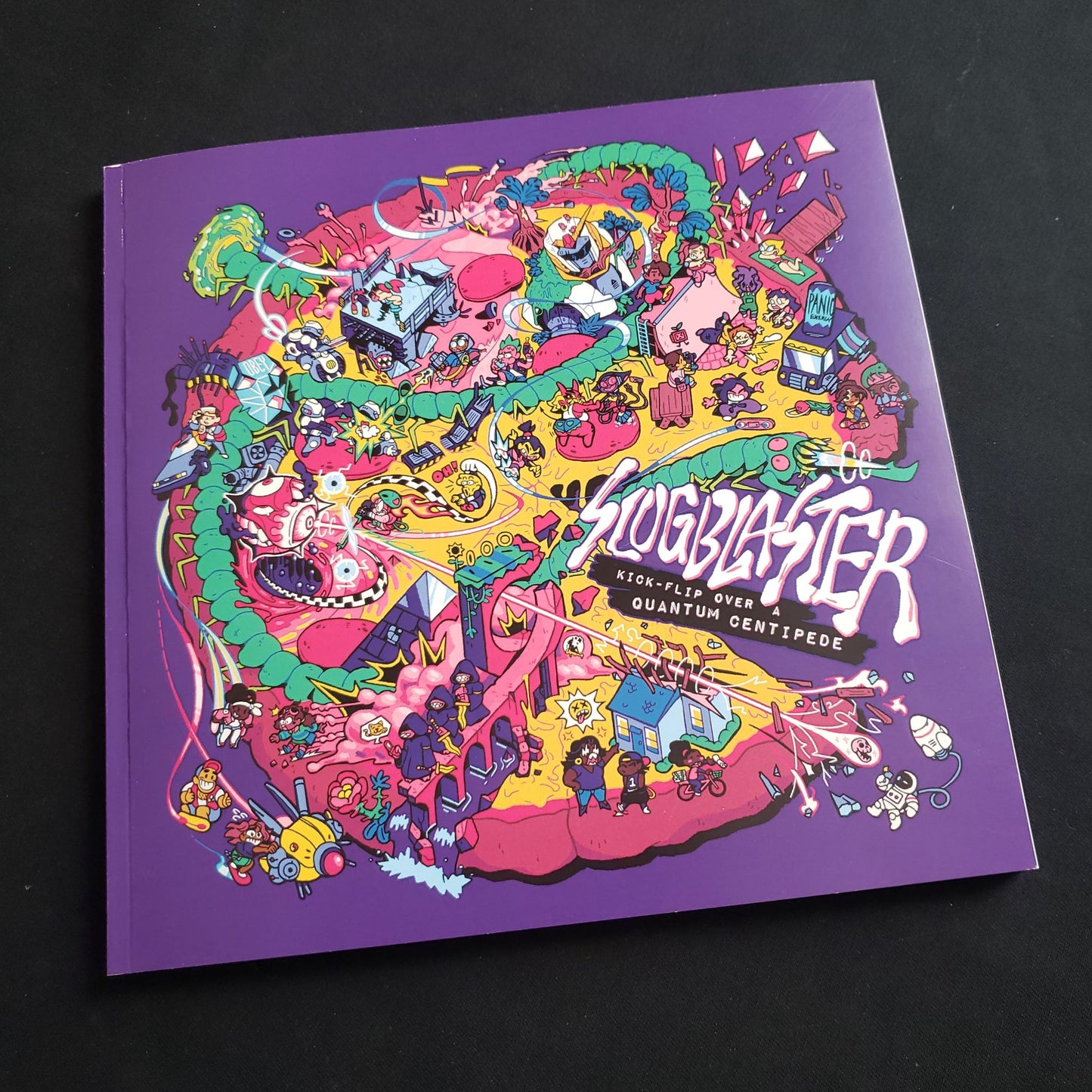 Slugblaster: Kick-Flip Over a Quantum Centipede roleplaying game - front cover of book