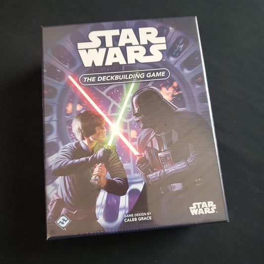 Image shows the front cover of the box of Star Wars: The Deckbuilding Game