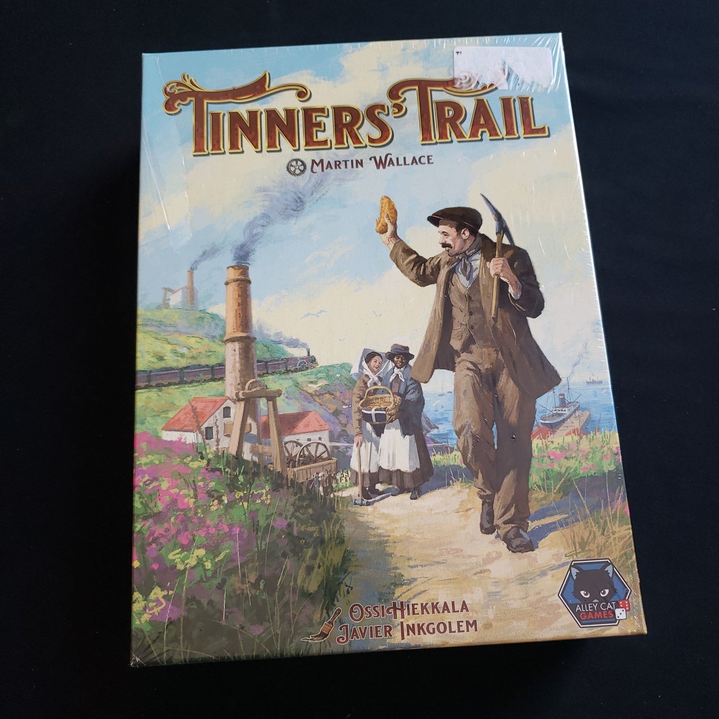 Tinners' Trail board game - front cover of box