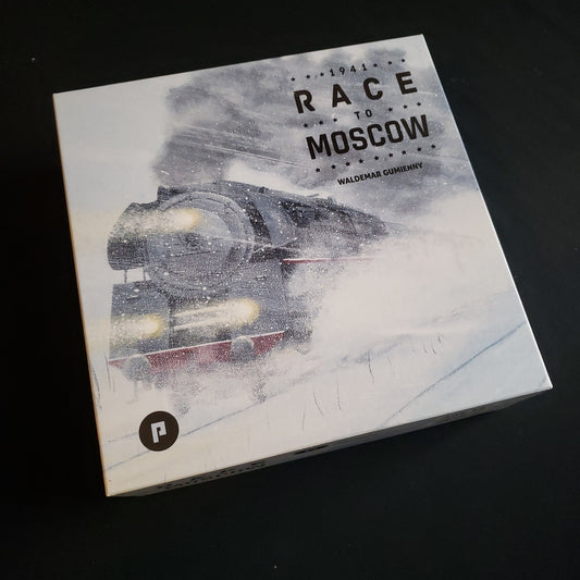 Image shows the front cover of the box of the 1941: Race to Moscow board game