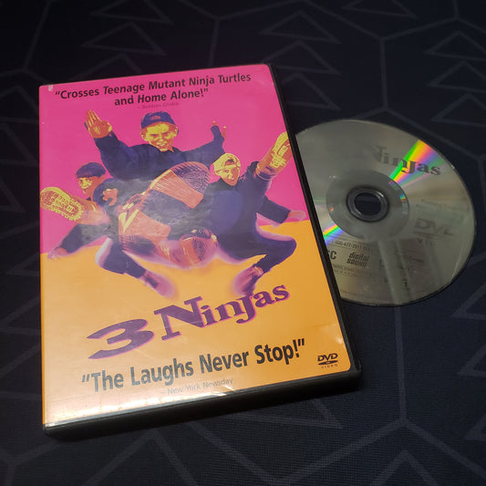 Image shows the case & disc for the movie 3 Ninjas on DVD