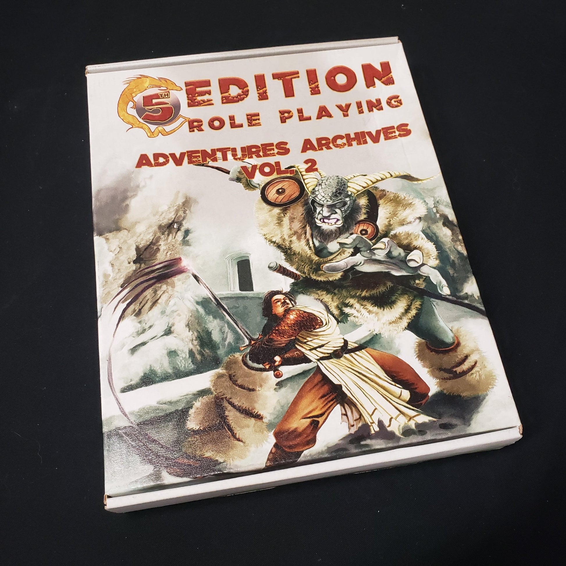 Image shows the front cover of the 5th Edition Roleplaying: Aventures Archive Volume 2 game box set