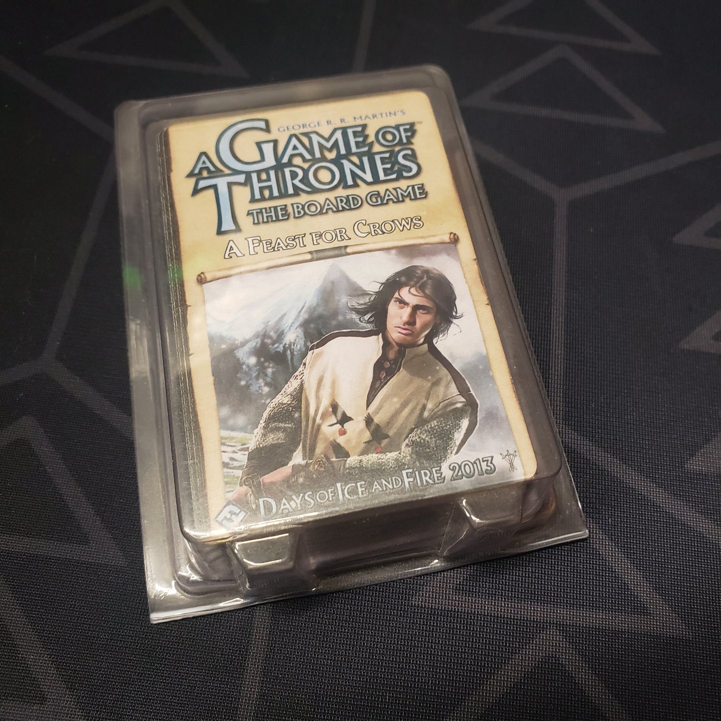 Image shows the front of the package for the Feast for Crows Expansion for the Game of Thrones board game