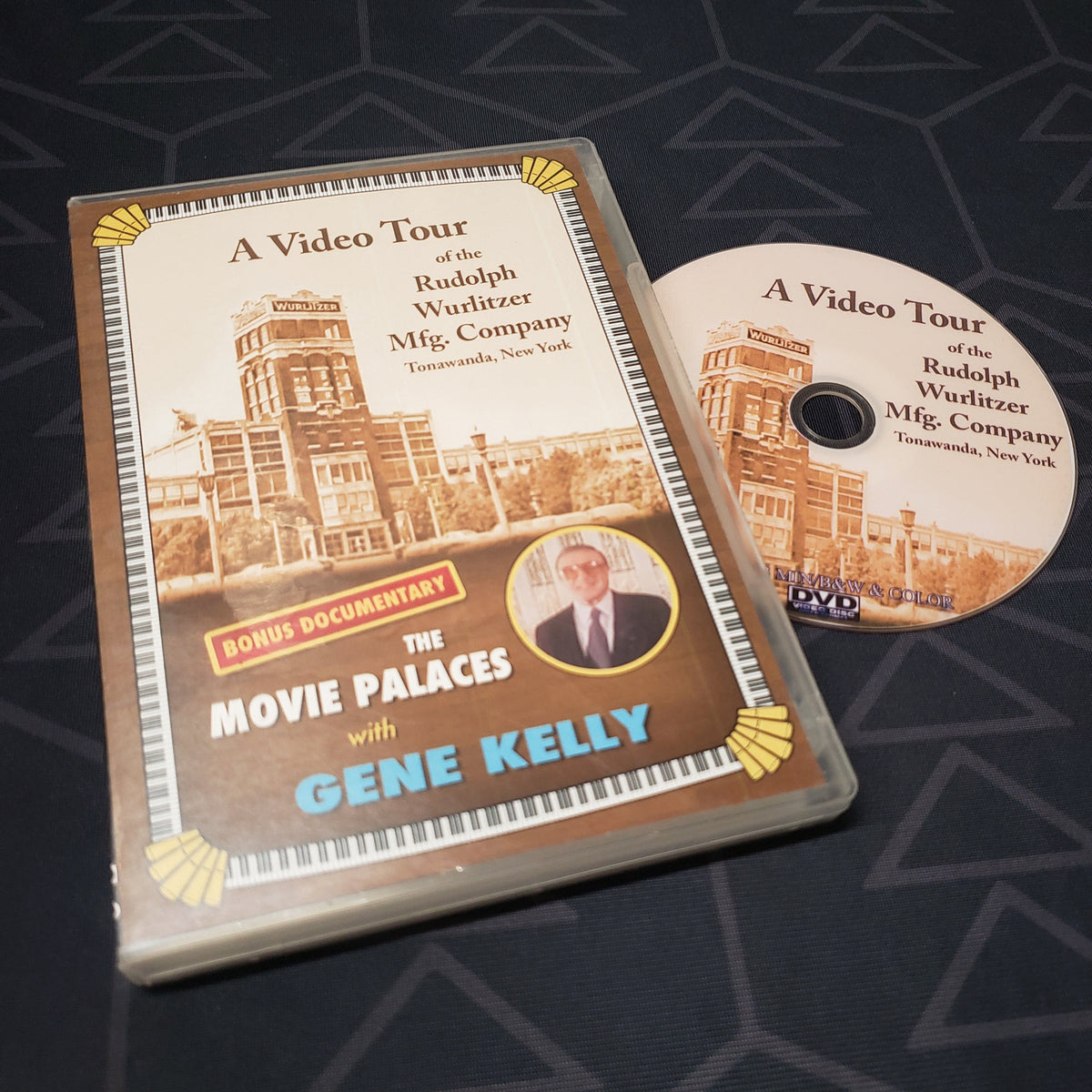 Image shows the case & disc for the movie A Video Tour of the Rudolph Wurlitzer Mfg. Company on DVD