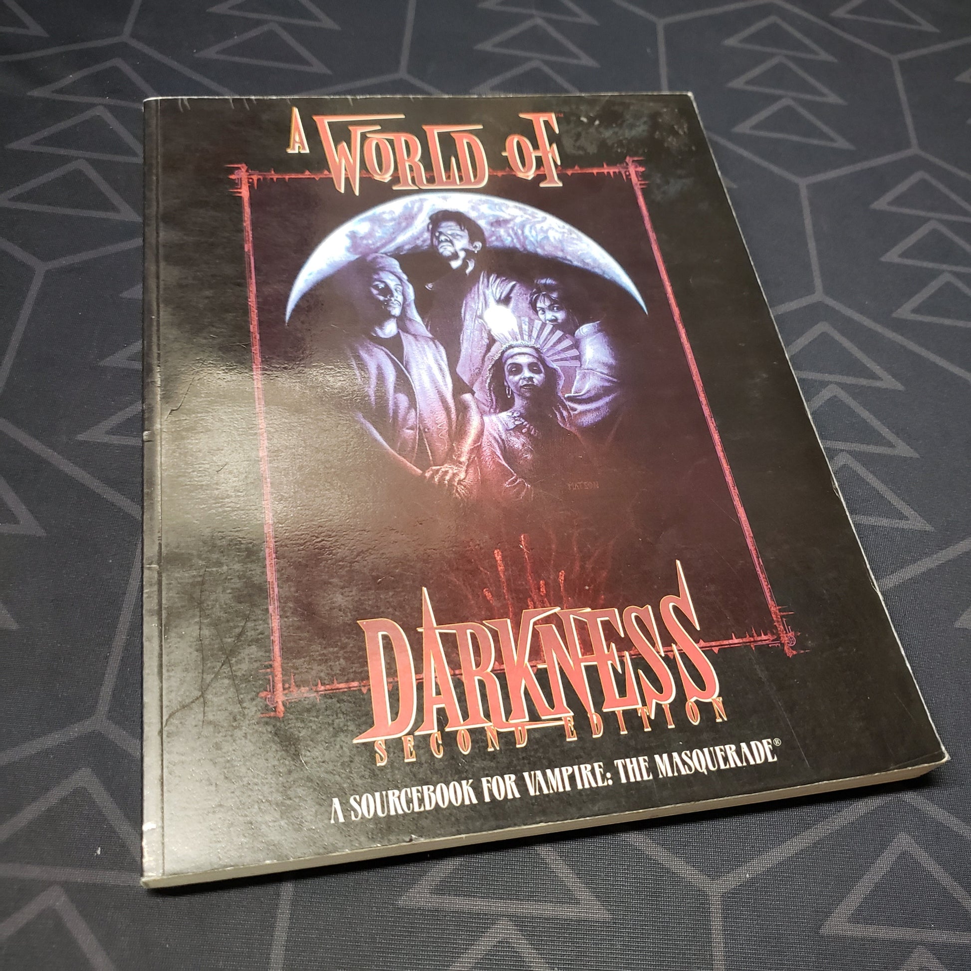 Image shows the front cover of the A World of Darkness: Second Edition roleplaying game book