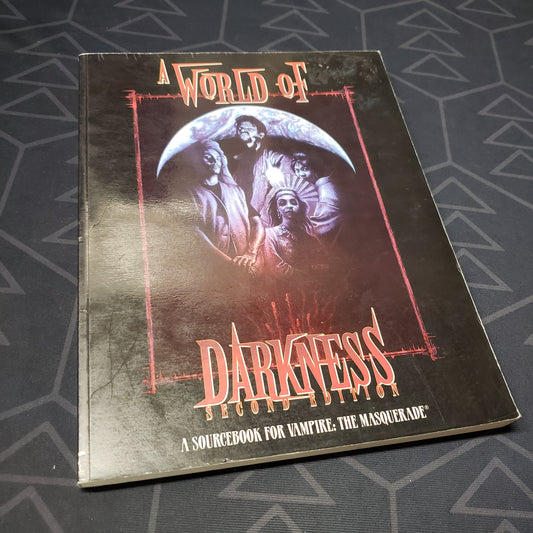 Image shows the front cover of the A World of Darkness: Second Edition roleplaying game book